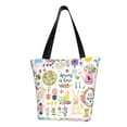 thumbnail image 1 of Bingfone Spring Hand Drawn Flowers Birds Women Shoulder Tote Bags Casual Bag Ladies Shopping Handbag, 1 of 7