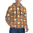 thumbnail image 1 of Bingfone Squirrel And Maple Leaves Men's Drawstring Hoodie Long Sleeve Pocket Sweatshirts-Large, 1 of 6