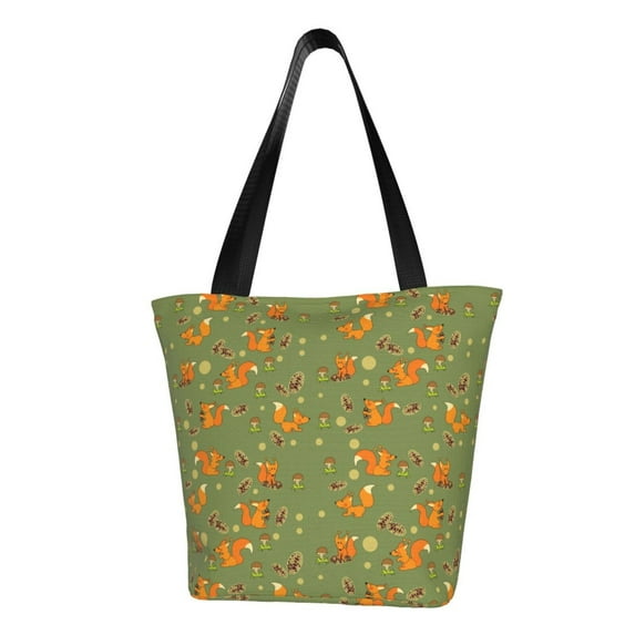 Bingfone Squirrel And Nuts Women Shoulder Tote Bags Casual Bag Ladies Shopping Handbag