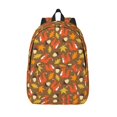 Bingfone Squirrel Maple pine nut Print Canvas College Laptop Backpack