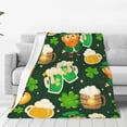 thumbnail image 1 of Bingfone St Patrick'S Day10 Print Flannel Fleece Blanket Throw Blanket For Bed,Sofa,Couch,Travel,Camping(40"X30"), 1 of 9