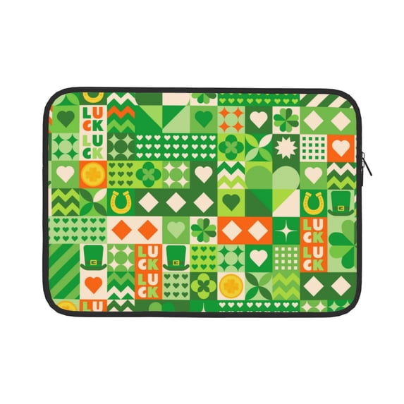 Bingfone St Patrick'S Day6 Laptop Sleeve Case 13 Inch, 360° Protective Computer Carrying Bag