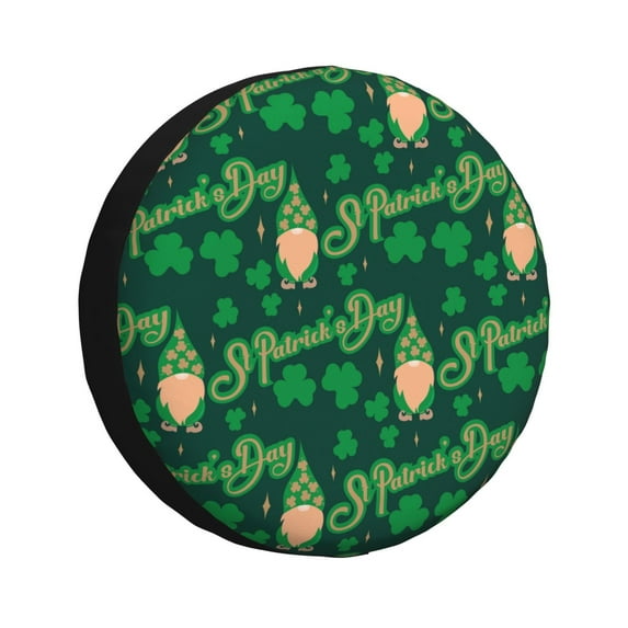 Bingfone St Patrick'S Day9 Spare Tire Cover Weatherproof Universal Wheel Protectors For Rv Camper Travel Trailer Suv Truck 17 Inch