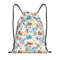 thumbnail image 1 of Bingfone Stamp Drawstrings Backpacks Bags for Men Women Gym Drawstrings Bag-Medium, 1 of 8