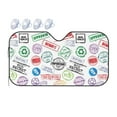 thumbnail image 1 of Bingfone Stamp Set Collection Car Windshield Sunshade,Sun Foldable Sun Shield Sun Visor For Car - Medium, 1 of 8