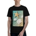 thumbnail image 1 of Bingfone Starfish And Seashell Men'S Loose Fit Short-Sleeve Pocket T-Shirt, 1 of 1