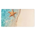 thumbnail image 1 of Bingfone Starfish On The Sand Beach Large Gaming Mouse Pad,Extended Desk Mousepad with Stitched Edges,Non-Slip Base,Water Resist Keyboard Pad for Gamer, Office & Home, 29.5 x 16 in, 1 of 6