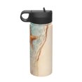 thumbnail image 1 of Bingfone Starfish On The Sand Beach Print 18oz Sports Insulated Kettle With Straw, Leakproof & BPA Free, Drinking Sports Water Bottle for Fitness, Gym & Outdoor, 1 of 8