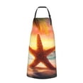 thumbnail image 1 of Bingfone Starfish Sunset Sea Beach Apron Gifts For Men, Women Professional Grade Chef Apron For Kitchen,Bbq & Grill, 1 of 8