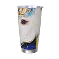 thumbnail image 1 of Bingfone Starry White Horse for 20 Oz Stainless Steel Travel Mug Double Wall Water Coffee Cup for Home,Office, Outdoor Works Great for Ice Drinks and Hot Beverage-Without Straw, 1 of 8