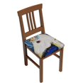 thumbnail image 1 of Bingfone Starry White Horse Restaurant Chair Seat Covers,Removable Washable Chair Covers Protects, 1 of 8