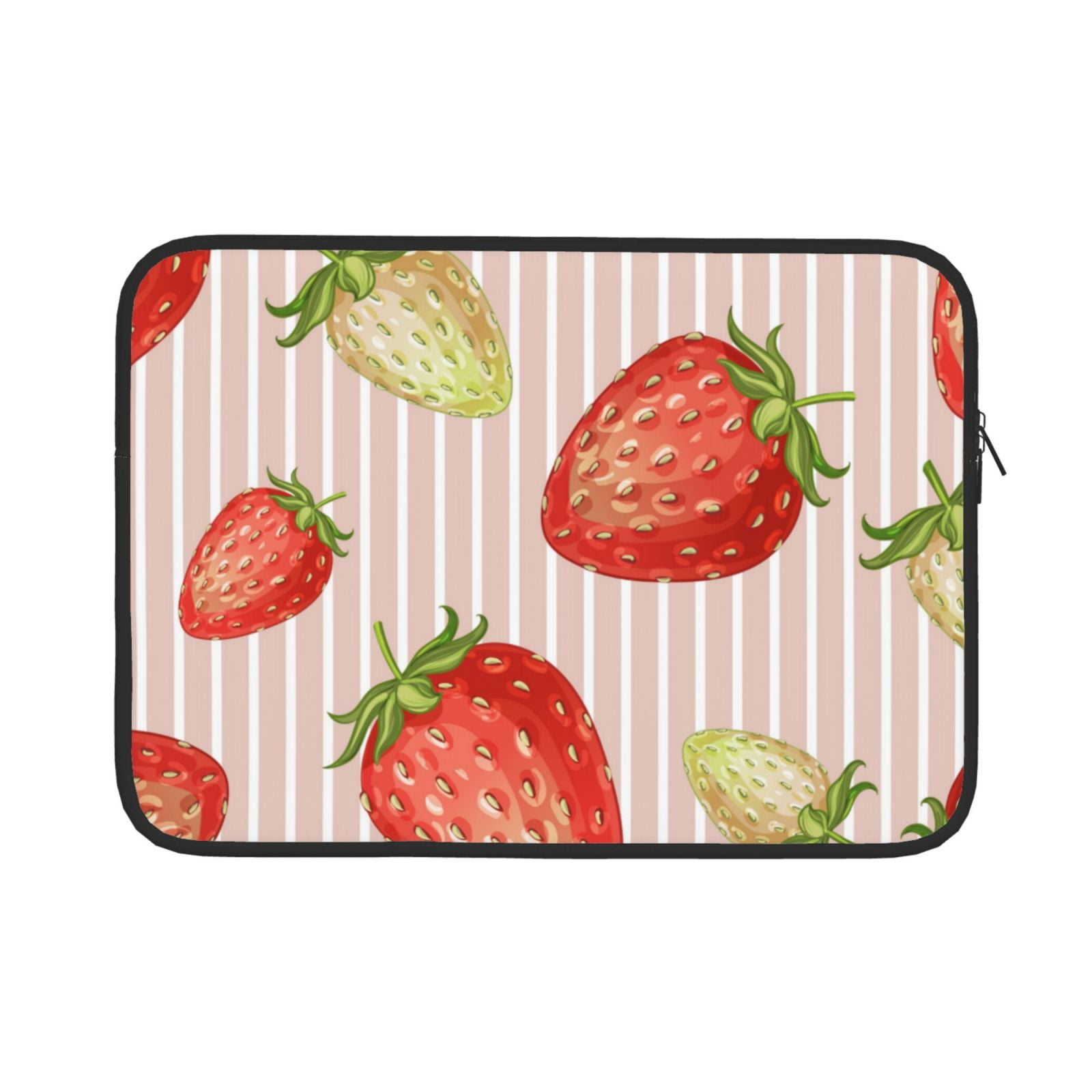 Bingfone Strawberries Laptop Sleeve Case 13 Inch, 360° Protective