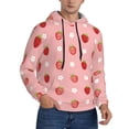 thumbnail image 1 of Bingfone Strawberries Men's Drawstring Hoodie Long Sleeve Pocket Sweatshirts-XX-Large, 1 of 6