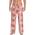 thumbnail image 1 of Bingfone Strawberry Floral Mens All Over Print Sleep Pajama Pants-X-Large, 1 of 5