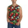 thumbnail image 1 of Bingfone Strawberry2 Pattern Men's Tank Tops Workout Sleeveless Tee Shirts Running Beach Tanks for Men-Large, 1 of 8