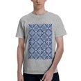 thumbnail image 1 of Bingfone Stylized Flowers Vintage Boho Men'S Loose Fit Short-Sleeve Pocket T-Shirt, 1 of 7