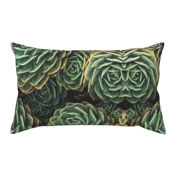 Bingfone Succulents Printed Pillowcase 20x36 inches - Standard Pillow Cases with Envelope Closure,Gifts for Women Men