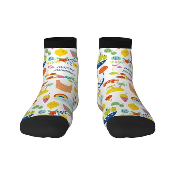 Bingfone Summer Animal Design Patterned Men'S Women'S Casual Cotton Socks