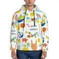 thumbnail image 1 of Bingfone Summer Animal Men'S Drawstring Hoodie Long Sleeve Pocket Sweatshirts-Xx-Large, 1 of 9