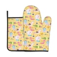 thumbnail image 1 of Bingfone Summer Animals Print Oven Mitts Pot Holders Set 2 PCS for Kitchen for Cooking Grilling Baking BBQ Pot Holders Cook Essentials, 1 of 7