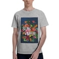 thumbnail image 1 of Bingfone Summer Birds And Flowers Men'S Loose Fit Short-Sleeve Pocket T-Shirt, 1 of 7