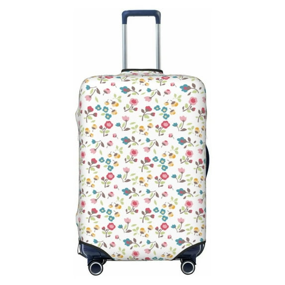 Bingfone Summer Floral Luggage Cover Washable Suitcase Cover Protector Anti-scratch Suitcase cover Fits 18-32 Inch Luggage
