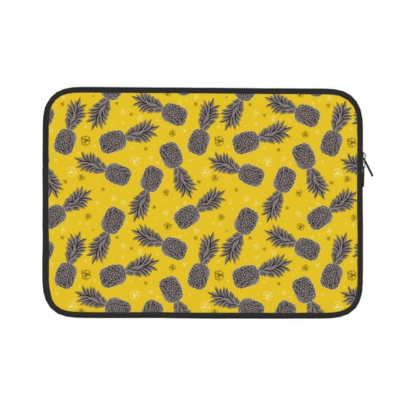 Bingfone Summer Pineapple Laptop Sleeve Case 13 inch , 360° Protective Computer Carrying Bag