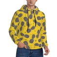 thumbnail image 1 of Bingfone Summer Pineapple Men's Drawstring Hoodie Long Sleeve Pocket Sweatshirts-3X-Large, 1 of 6