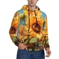thumbnail image 1 of Bingfone Sunflower Blue Sky Men's Drawstring Hoodie Long Sleeve Pocket Sweatshirts-4X-Large, 1 of 1