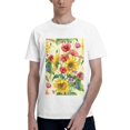 thumbnail image 1 of Bingfone Sunflower Cornflower Poppy Men'S Loose Fit Short-Sleeve Pocket T-Shirt, 1 of 7