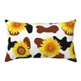 thumbnail image 1 of Bingfone Sunflower Cow Printed Pillowcase 20x36 inches - Standard Pillow Cases with Envelope Closure,Gifts for Women Men, 1 of 9