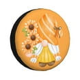thumbnail image 1 of Bingfone Sunflower Gnomes 2 Spare Tire Cover Weatherproof Universal Wheel Protectors For Rv Camper Travel Trailer Suv Truck 17 Inch, 1 of 9