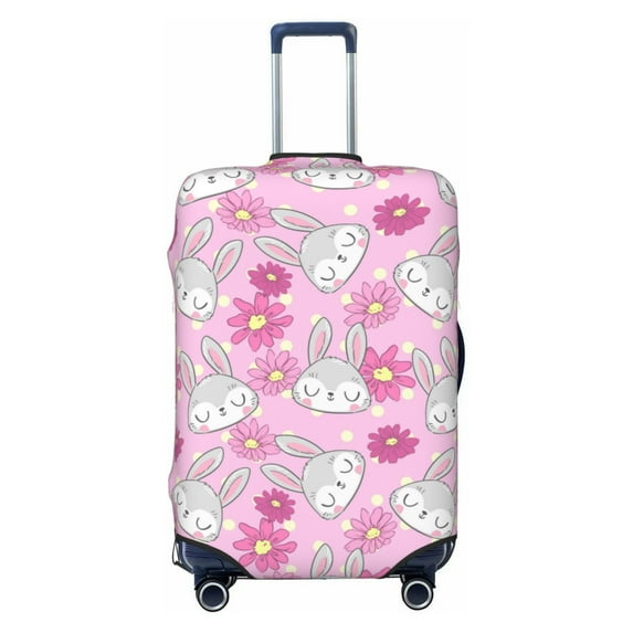 Bingfone Sunflower Rabbit Luggage Cover Washable Suitcase Cover Protector Anti-scratch Suitcase cover Fits 18-32 Inch Luggage