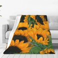 thumbnail image 1 of Bingfone Sunflowers 7 Print Flannel Fleece Blanket Throw Blanket For Bed,Sofa,Couch,Travel,Camping(40"X30"), 1 of 9