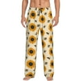 thumbnail image 1 of Bingfone Sunflowers And Bee Mens All Over Print Sleep Pajama Pants-Small, 1 of 5