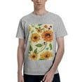 thumbnail image 1 of Bingfone Sunflowers And Butterflies Men'S Loose Fit Short-Sleeve Pocket T-Shirt, 1 of 7