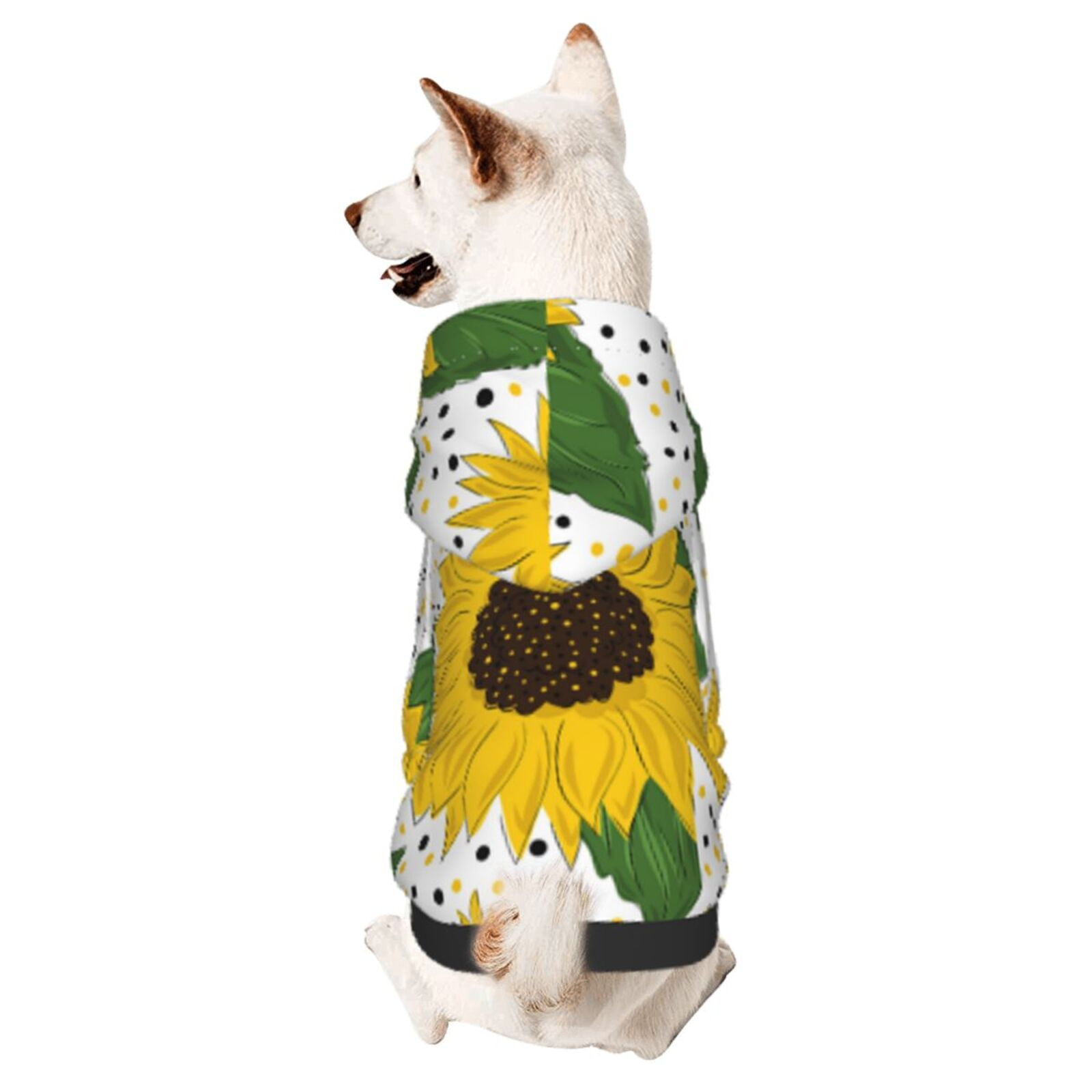 Bingfone Sunflowers Dog Clothes Hoodie, Pet Winter Coat,Puppy Sweatshirts For Small Dogs Boy