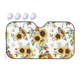 thumbnail image 1 of Bingfone Sunflowers Leaves And Birds Car Windshield Sunshade,Sun Foldable Sun Shield Sun Visor For Car - Medium, 1 of 8