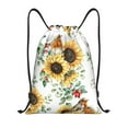 thumbnail image 1 of Bingfone Sunflowers Leaves And Birds Drawstrings Backpacks Bags For Men Women Gym Drawstrings Bag, 1 of 9