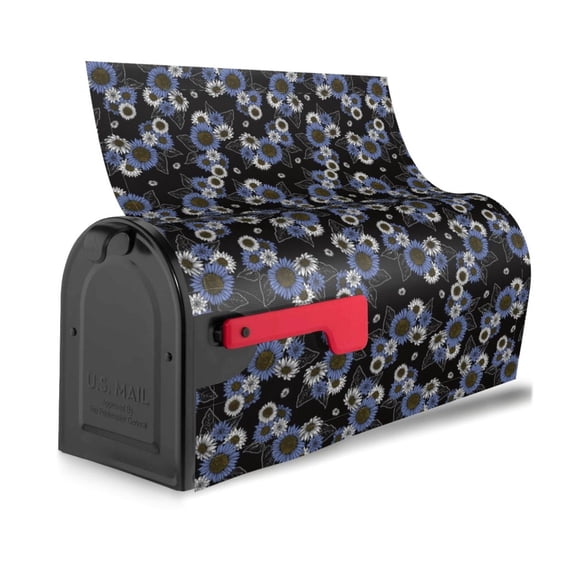 Bingfone Sunflowers Magnetic Mailbox Cover Standard Size for Garden Yard Outdoor Decorations-21x18 in