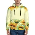 thumbnail image 1 of Bingfone Sunflowers On A Yellow Background Men'S Drawstring Hoodie Long Sleeve Pocket Sweatshirts-Large, 1 of 9