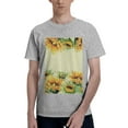 thumbnail image 1 of Bingfone Sunflowers On A Yellow Background Men'S Loose Fit Short-Sleeve Pocket T-Shirt, 1 of 7