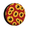 thumbnail image 1 of Bingfone Sunflowers On Red Spare Tire Cover Weatherproof Universal Wheel Protectors For Rv Camper Travel Trailer Suv Truck 16 Inch, 1 of 9