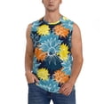 thumbnail image 1 of Bingfone Sunflowers Pattern Men's Tank Tops Workout Sleeveless Tee Shirts Running Beach Tanks for Men-3X-Large, 1 of 4