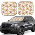 thumbnail image 1 of Bingfone Sunflowers Windshield Sun Shade 2-Piece Foldable Car Front Window Sunshade for Most Sedans SUV Truck - Medium, 1 of 7
