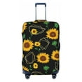 thumbnail image 1 of Bingfone Sunflowers3 Luggage Cover Washable Suitcase Cover Protector Anti-Scratch Suitcase Cover Fits 18-32 Inch Luggage (without luggage), 1 of 9