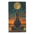 Bingfone Sunset Prairie Meditating Horse Ultra Absorbent & Soft Hand
