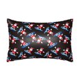 Bingfone Surfing Santa Print Satin Pillowcase for Hair Standard Size