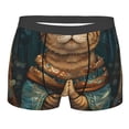 thumbnail image 1 of Bingfone Surreal Meditating Cat Men's Underwear - Casual Stretch Boxer Briefs-X-Large, 1 of 7