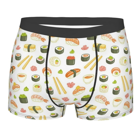 Bingfone Sushi And Rolls Men'S Underwear - Casual Stretch Boxer Briefs-Medium